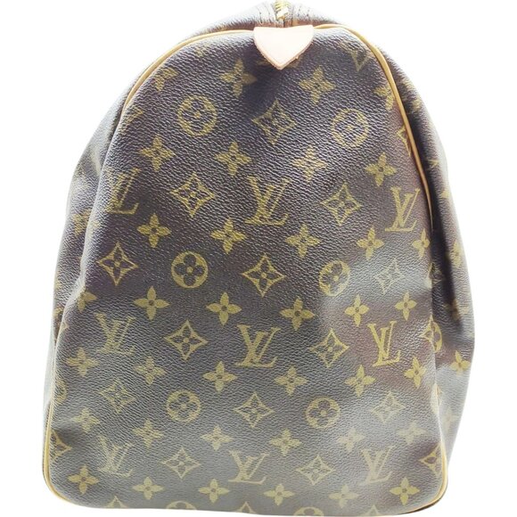 (S6) Authentic Louis Vuitton Travel Bag Keepall 55 Brown Monogram Luxury Vintage - Picture 2 of 9